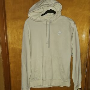 Nike Men's Cream Hoodie